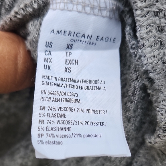 American Eagle Outfitters Heathered Blue Cardigan - Picture 4 of 7